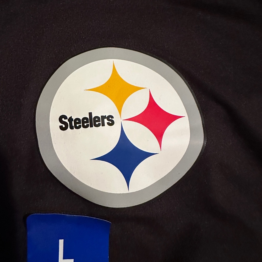 Men’s Large Pittsburg Steelers Black and Yellow Quarter-Zip Pullover NEW - Picture 3 of 10